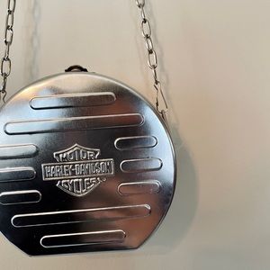 RARE Vintage Harley Davidson Canister Bag